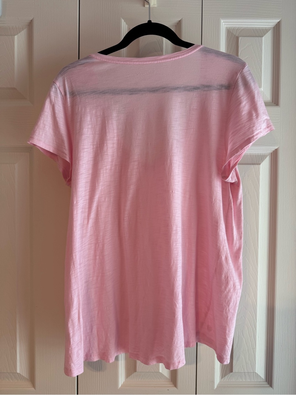 LILLY PULITZER Etta V-Neck Top, Pale Pink, Size Large, CALLALILLY PINK, EUC - Picture 3 of 4